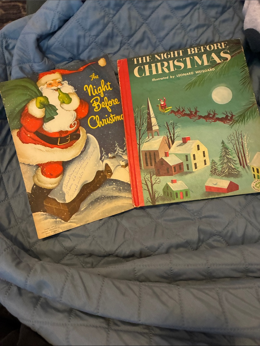 Classic 'The Night Before Christmas' Holiday Storybooks - Vintage
